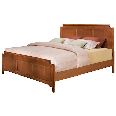 Casual Country King Panel Bed